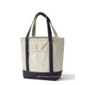 Cotton Canvas Tote Bag With Outside shopping bag